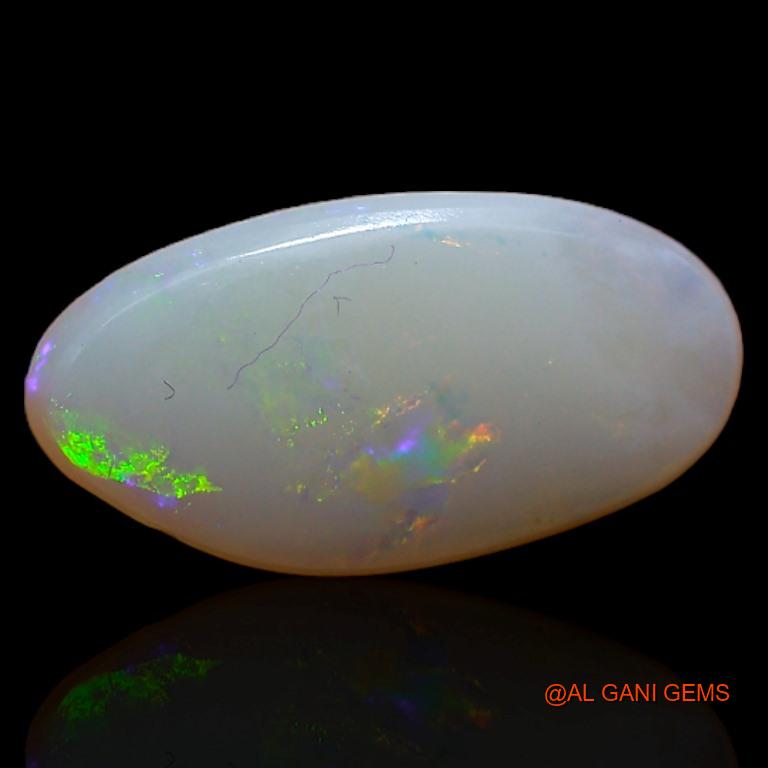 2.05 Cts Natural Australian Fire Opal Loose Gemstone Fancy Cabochon 14x7x3 mm A-399