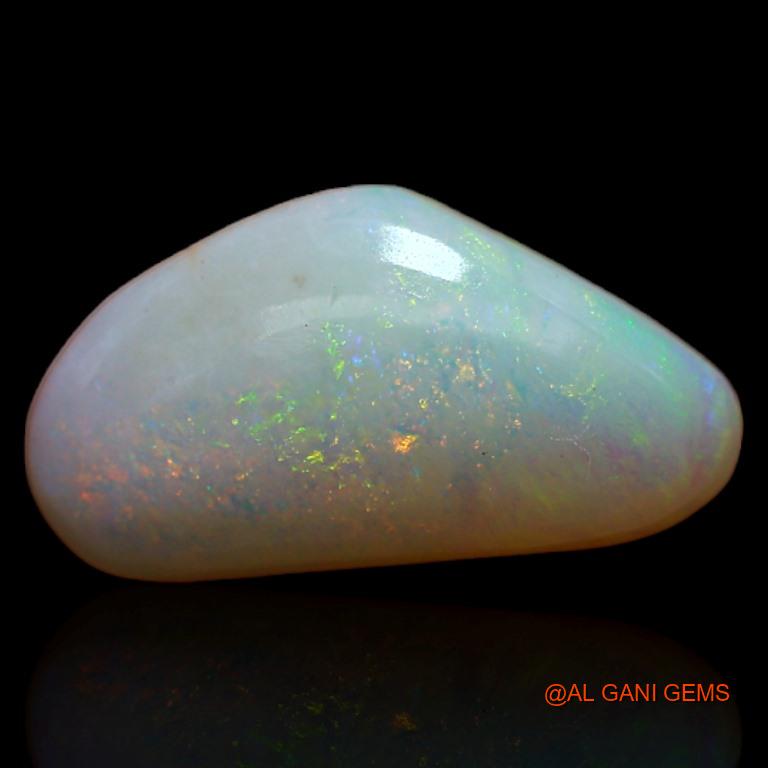Natural Untreated Fire Opal Loose Gemstone Fancy Cabochon From Australia 2.05 Cts 14x7x3 mm A-400