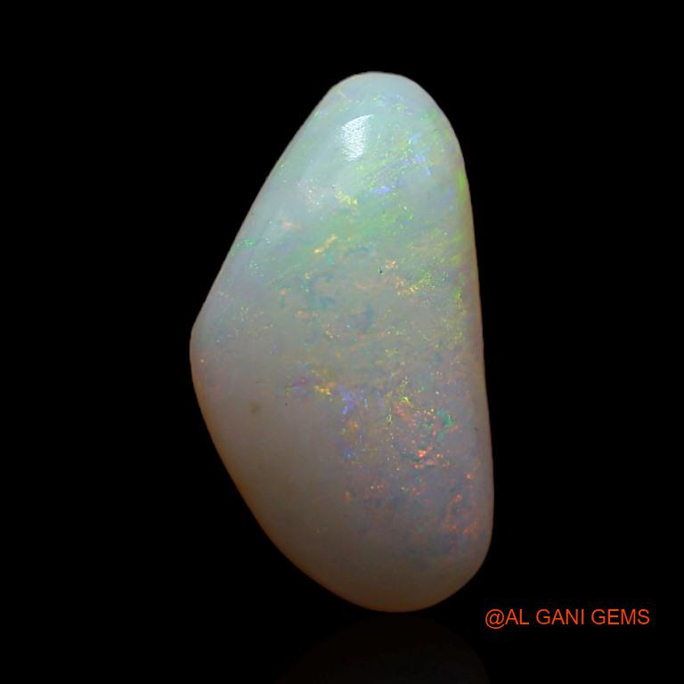 Natural Untreated Fire Opal Loose Gemstone Fancy Cabochon From Australia 2.05 Cts 14x7x3 mm A-400