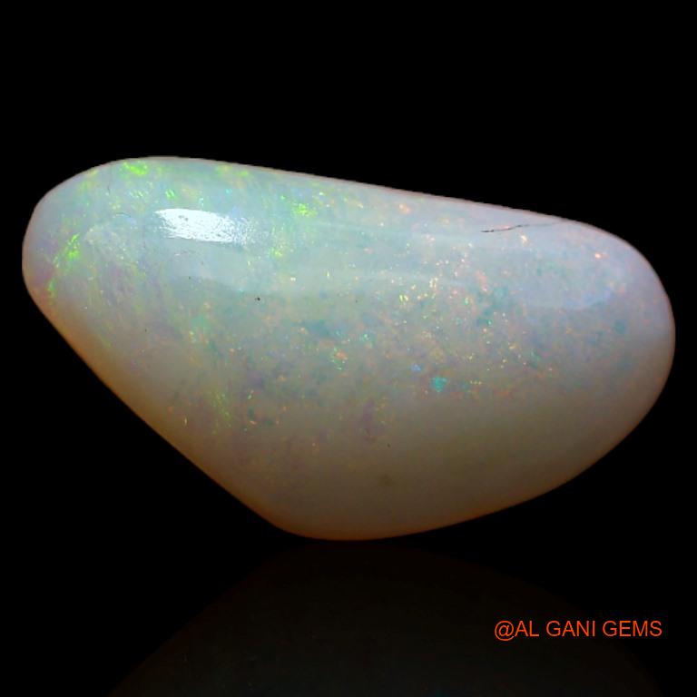 Natural Untreated Fire Opal Loose Gemstone Fancy Cabochon From Australia 2.05 Cts 14x7x3 mm A-400