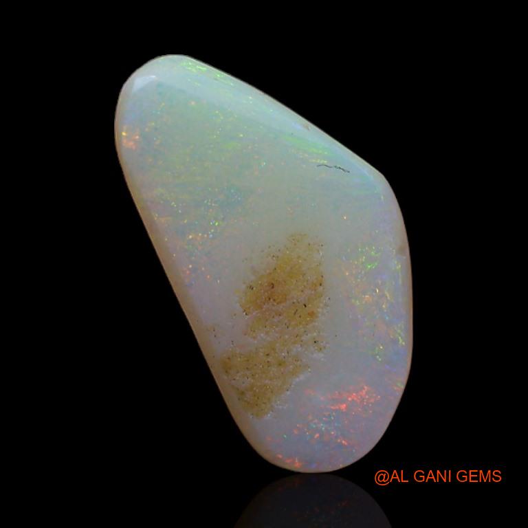Natural Untreated Fire Opal Loose Gemstone Fancy Cabochon From Australia 2.05 Cts 14x7x3 mm A-400