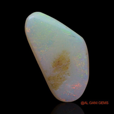 Natural Untreated Fire Opal Loose Gemstone Fancy Cabochon From Australia 2.05 Cts 14x7x3 mm A-400