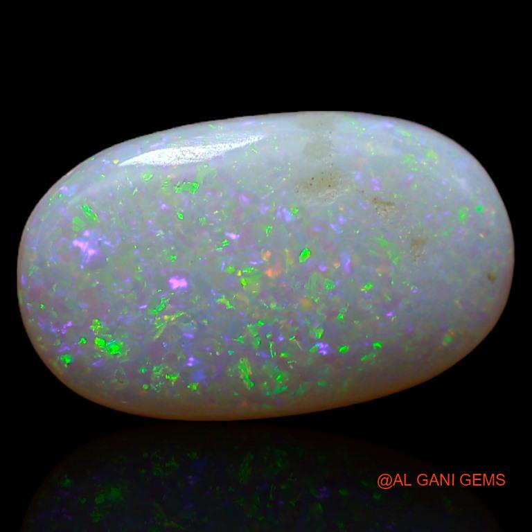 3.10 Cts Unheated Australian Fire Opal Loose Gemstone Oval Cabochon Natural 15x9x2 mm A-401