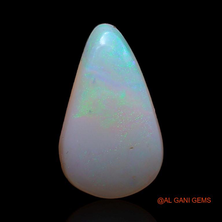 3.60 Cts Natural Australian Fire Opal Loose Gemstone Pear Cabochon 14x8x4 mm A-402