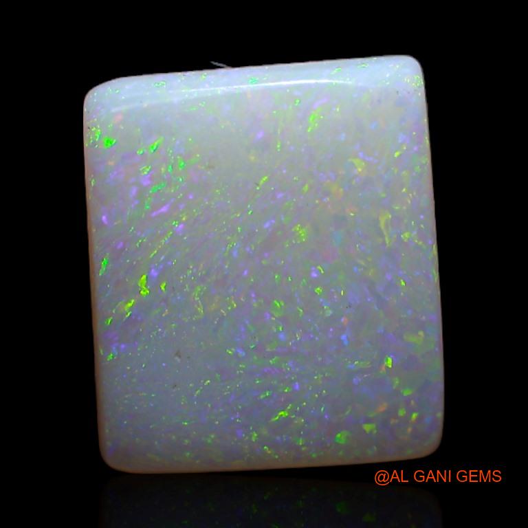2.90 Cts Natural Australian White Opal Loose Gemstone Square Cabochon 11x9x3 mm A-404