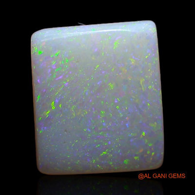 2.90 Cts Natural Australian White Opal Loose Gemstone Square Cabochon 11x9x3 mm A-404