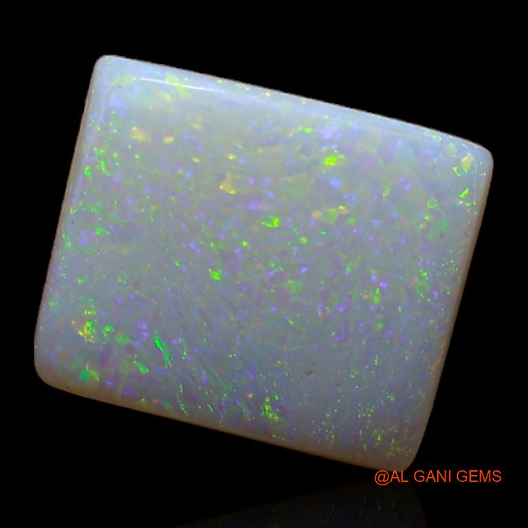 2.90 Cts Natural Australian White Opal Loose Gemstone Square Cabochon 11x9x3 mm A-404