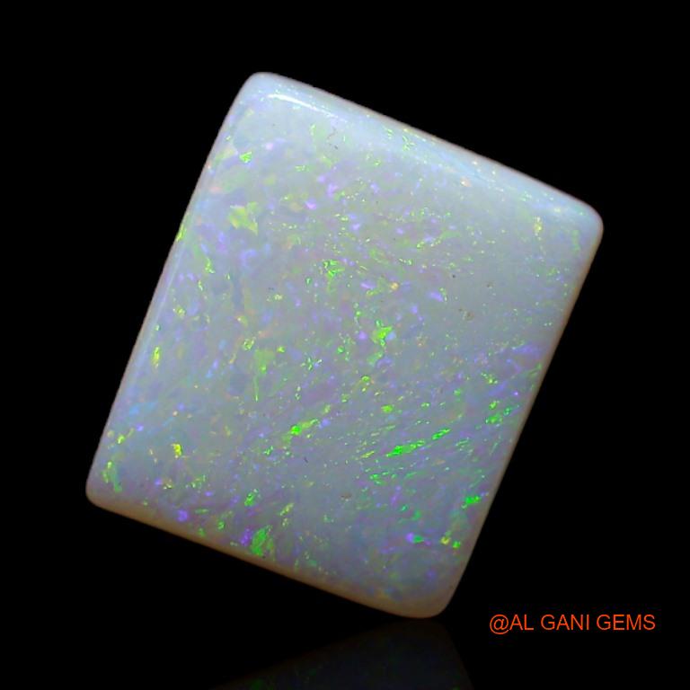 2.90 Cts Natural Australian White Opal Loose Gemstone Square Cabochon 11x9x3 mm A-404