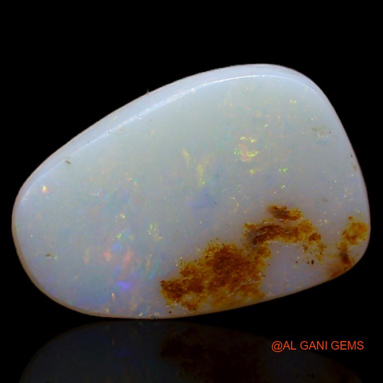 2.90 Cts Natural Australian Fire Opal Loose Gemstone Fancy Cabochon 12x8x3 mm A-407
