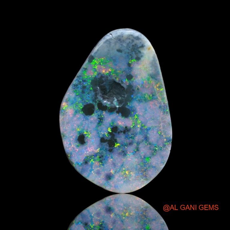 6.90 Cts Natural Australian Fire Opal Fancy Cabochon Loose Gemstone For Jewelry 23x15x3 mm A-40