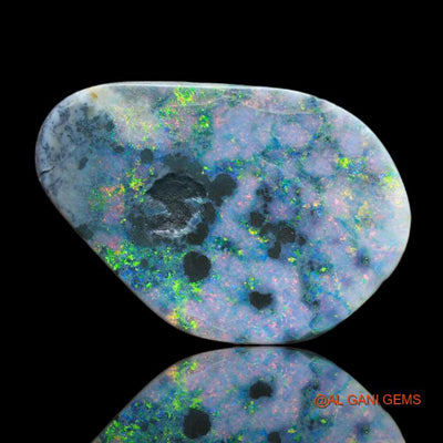 6.90 Cts Natural Australian Fire Opal Fancy Cabochon Loose Gemstone For Jewelry 23x15x3 mm A-40