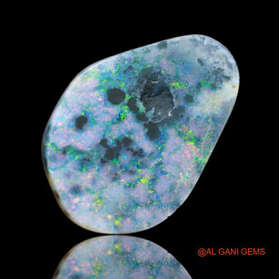 6.90 Cts Natural Australian Fire Opal Fancy Cabochon Loose Gemstone For Jewelry 23x15x3 mm A-40