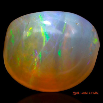 4.65 Cts Unheated Australian Fire Opal Loose Gemstone Fancy Cabochon Natural 12x11x6 mm A-414