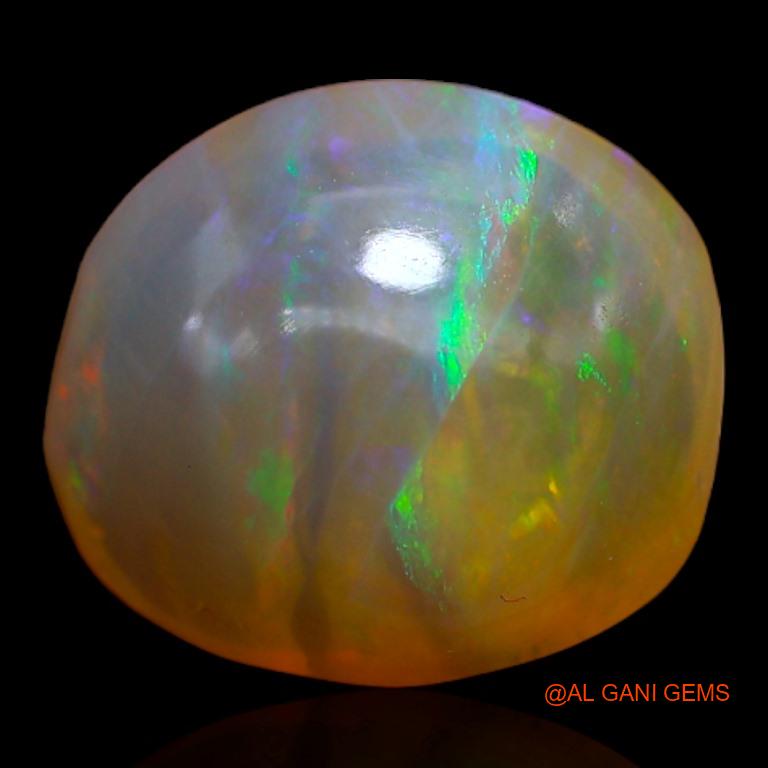 4.65 Cts Unheated Australian Fire Opal Loose Gemstone Fancy Cabochon Natural 12x11x6 mm A-414