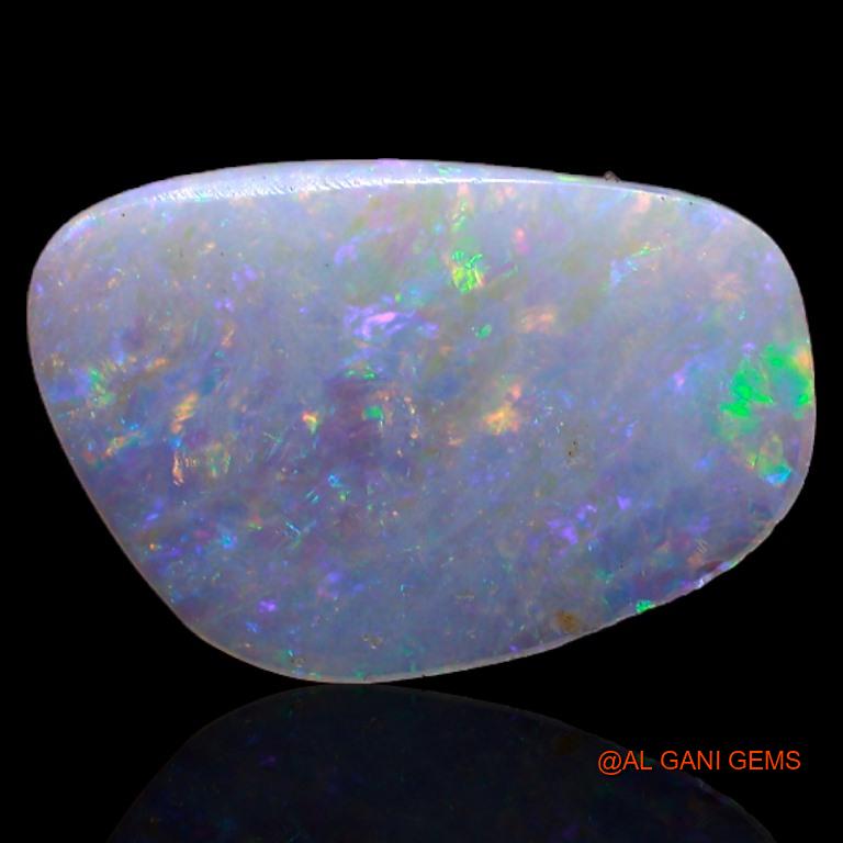 1.90 Cts Natural Australian Fire Opal Fancy Cabochon Loose Gemstone For Jewelry 15x10x1 mm A-415