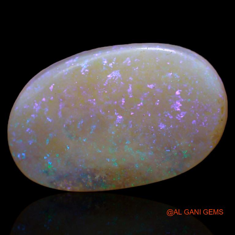 4.45 Cts Natural Australian Fire Opal Oval Cabochon Loose Gemstone For Jewelry 15x9x4 mm A-417
