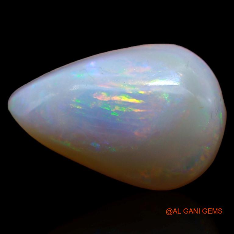 Natural Fire Opal Gemstone 3.50 Cts Loose Pear Cabochon From Australia 14x9x4 mm A-418