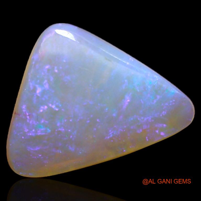 2.55 Cts Natural Australian Fire Opal Loose Gemstone Trillion Cabochon 12x10x3 mm A-419