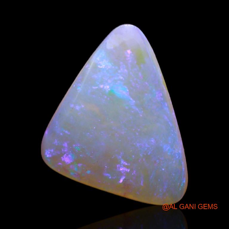 2.55 Cts Natural Australian Fire Opal Loose Gemstone Trillion Cabochon 12x10x3 mm A-419