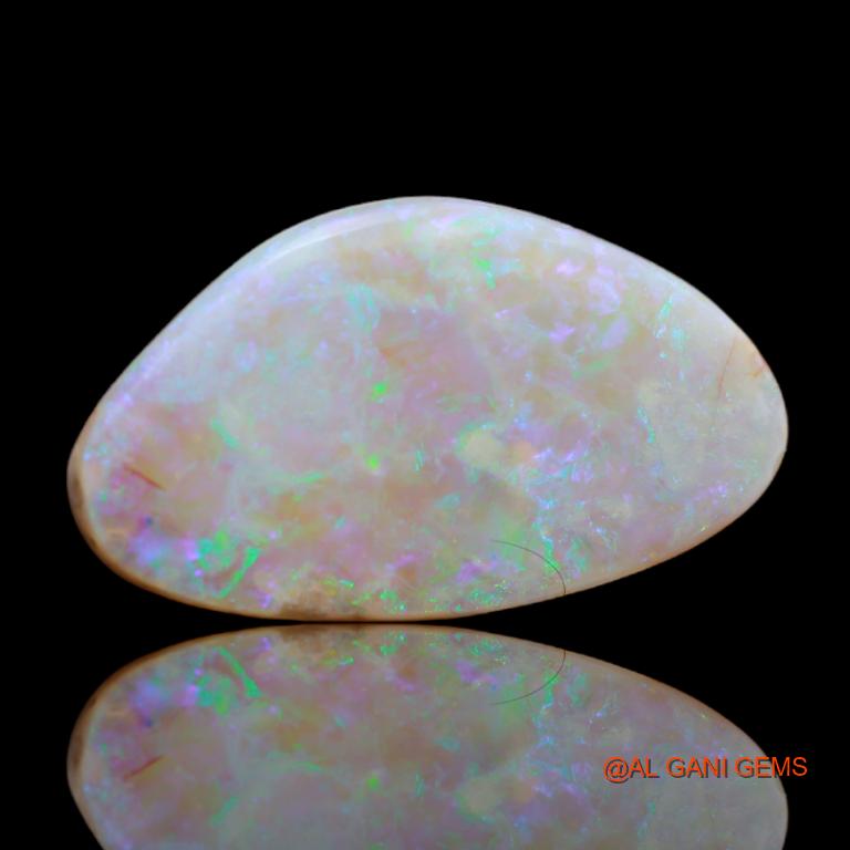 7.80 Cts Unheated Australian Fire Opal Loose Gemstone Fancy Cabochon Natural 24x14x2 mm A-41