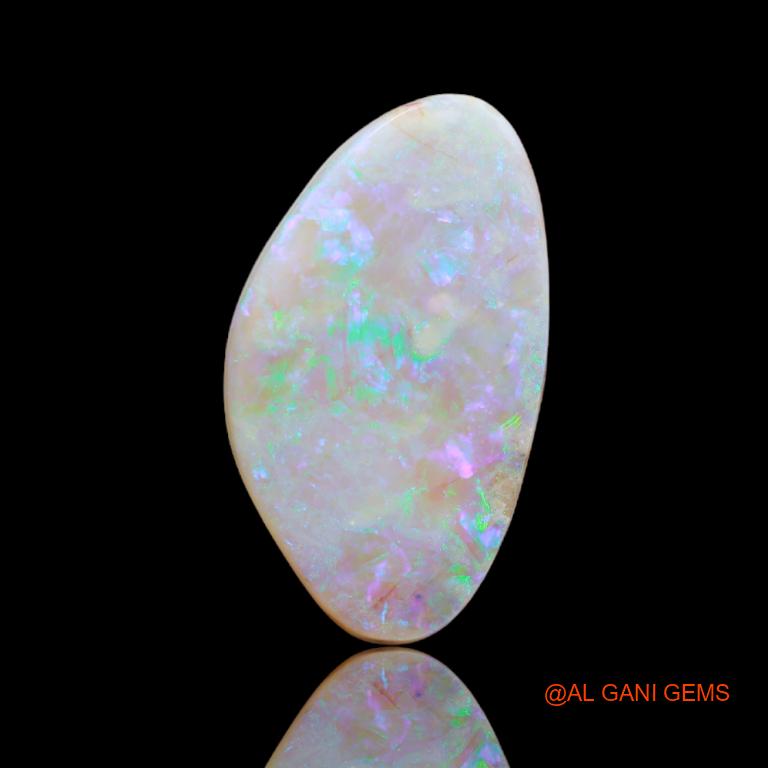 7.80 Cts Unheated Australian Fire Opal Loose Gemstone Fancy Cabochon Natural 24x14x2 mm A-41