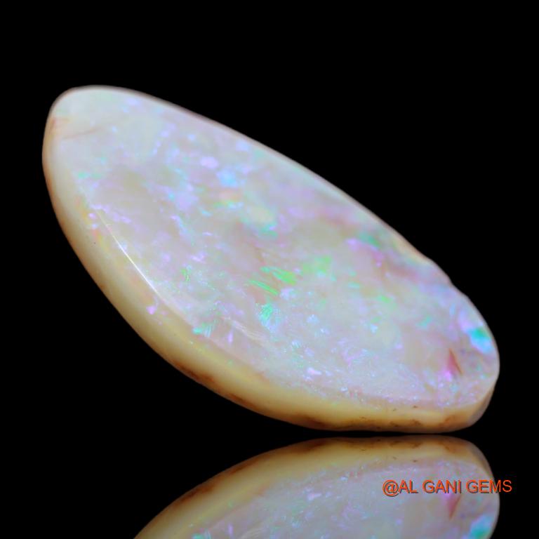 7.80 Cts Unheated Australian Fire Opal Loose Gemstone Fancy Cabochon Natural 24x14x2 mm A-41