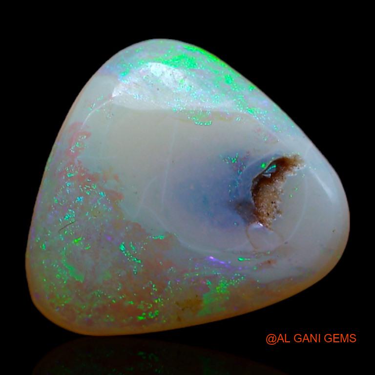 2.30 Cts Natural Australian Fire Opal Trillion Cabochon Loose Gemstone For Jewelry 11x10x2 mm A-420