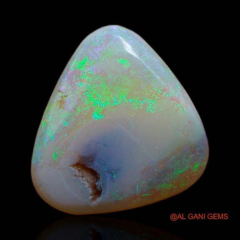 2.30 Cts Natural Australian Fire Opal Trillion Cabochon Loose Gemstone For Jewelry 11x10x2 mm A-420