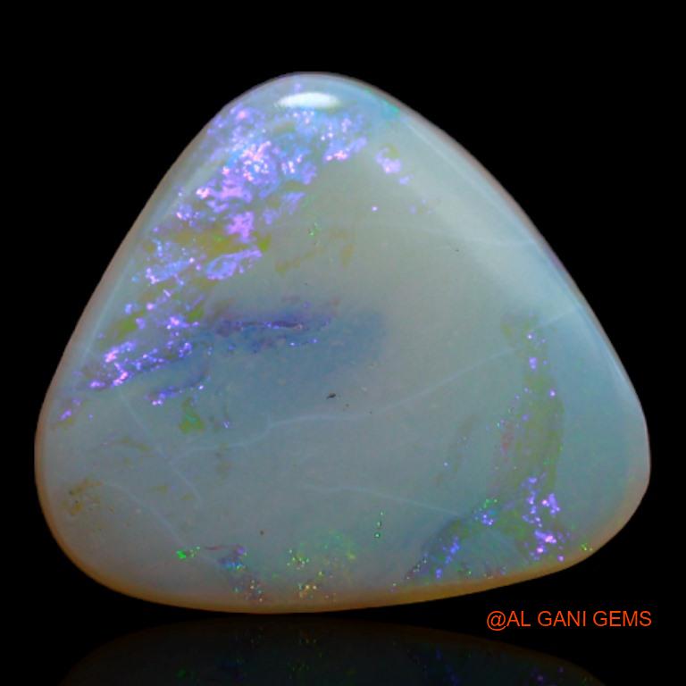 2.30 Cts Natural Australian Fire Opal Trillion Cabochon Loose Gemstone For Jewelry 11x10x2 mm A-420