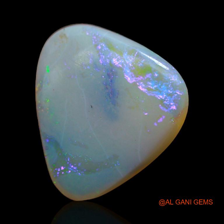 2.30 Cts Natural Australian Fire Opal Trillion Cabochon Loose Gemstone For Jewelry 11x10x2 mm A-420