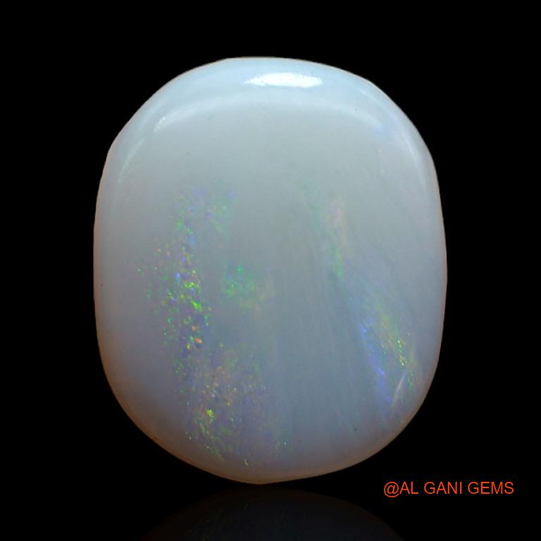 Natural Fire Opal Gemstone 3.70 Cts Loose Oval Cabochon From Australia 14x11x3 mm A-422