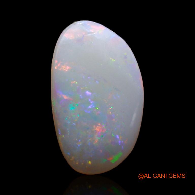 Natural Fire Opal Gemstone 1.85 Cts Loose Fancy Cabochon From Australia 15x8x2 mm A-425