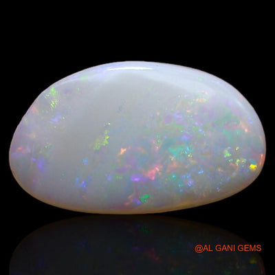 Natural Fire Opal Gemstone 1.85 Cts Loose Fancy Cabochon From Australia 15x8x2 mm A-425