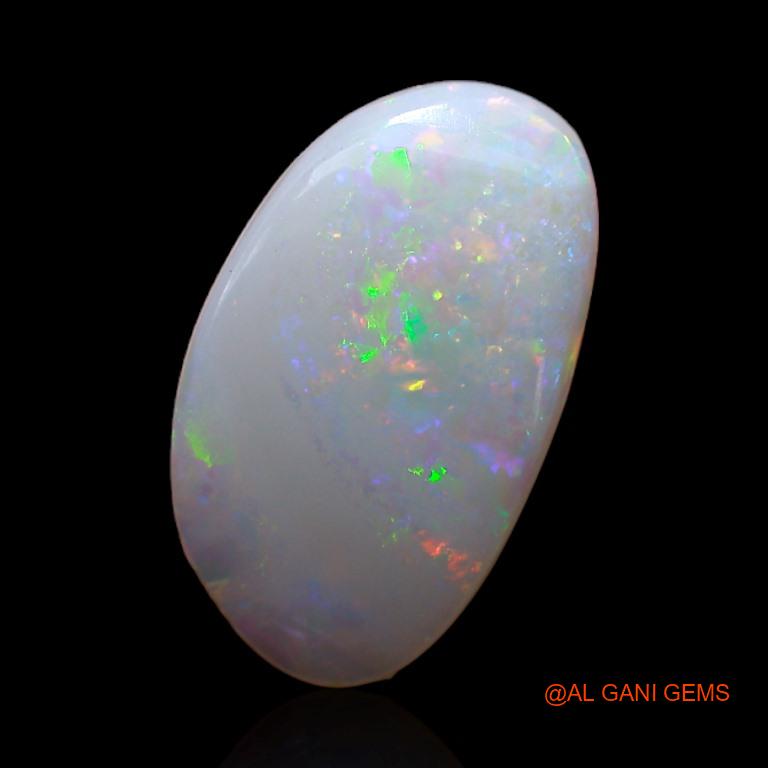 Natural Fire Opal Gemstone 1.85 Cts Loose Fancy Cabochon From Australia 15x8x2 mm A-425