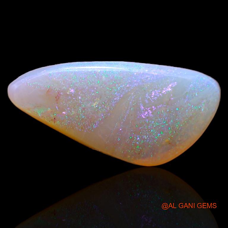 1.95 Cts Unheated Australian Fire Opal Loose Gemstone Fancy Cabochon Natural 15x7x2 mm A-429