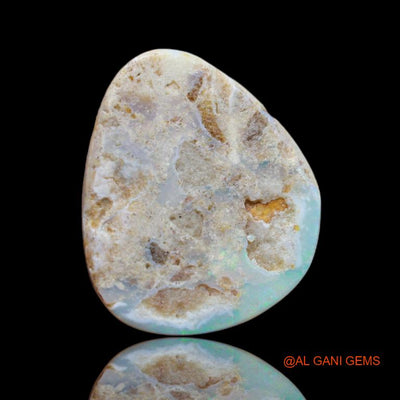 Natural Untreated Fire Opal Loose Gemstone Fancy Cabochon From Australia 5.00 Cts 20x17x2 mm A-42
