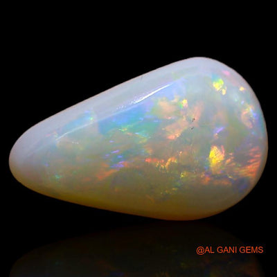 Natural Fire Opal Gemstone 2.15 Cts Loose Pear Cabochon From Australia 13x8x3 mm A-431