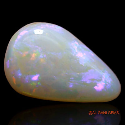 Natural Fire Opal Gemstone 2.15 Cts Loose Pear Cabochon From Australia 13x8x3 mm A-431