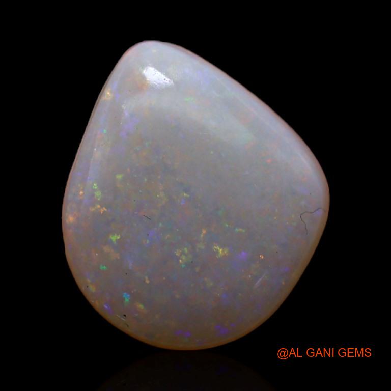 Natural Untreated Fire Opal Loose Gemstone Fancy Cabochon From Australia 2.90 Cts 12x10x3 mm A-436