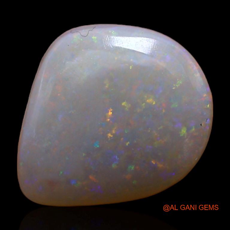 Natural Untreated Fire Opal Loose Gemstone Fancy Cabochon From Australia 2.90 Cts 12x10x3 mm A-436