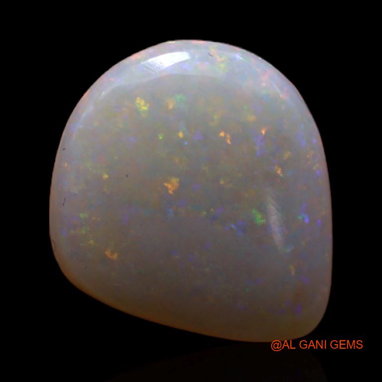 Natural Untreated Fire Opal Loose Gemstone Fancy Cabochon From Australia 2.90 Cts 12x10x3 mm A-436