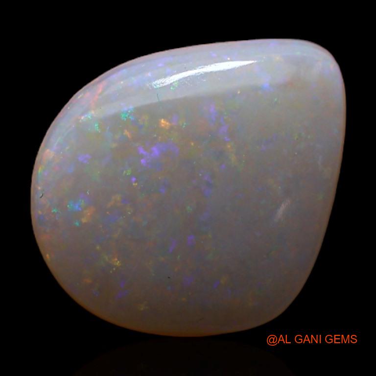 Natural Untreated Fire Opal Loose Gemstone Fancy Cabochon From Australia 2.90 Cts 12x10x3 mm A-436