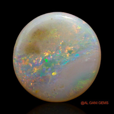 Natural Fire Opal Gemstone 1.60 Cts Loose Round Cabochon From Australia 9x9x2 mm A-438