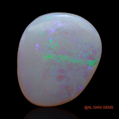 1.25 Cts Unheated Australian Fire Opal Loose Gemstone Fancy Cabochon Natural 11x9x2 mm A-439