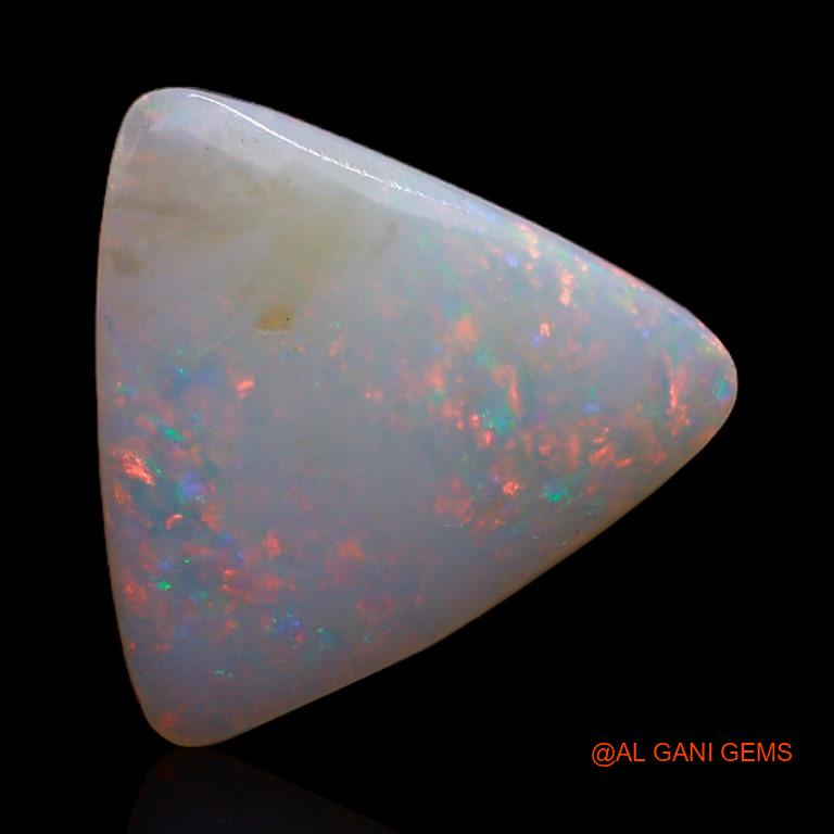 Natural Untreated Fire Opal Loose Gemstone Trillion Cabochon From Australia 3.60 Cts 14x13x3 mm A-441