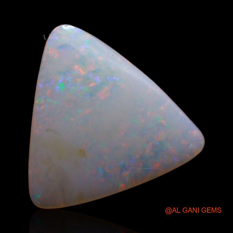 Natural Untreated Fire Opal Loose Gemstone Trillion Cabochon From Australia 3.60 Cts 14x13x3 mm A-441
