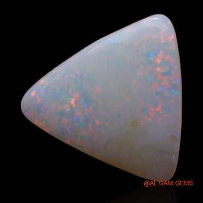Natural Untreated Fire Opal Loose Gemstone Trillion Cabochon From Australia 3.60 Cts 14x13x3 mm A-441