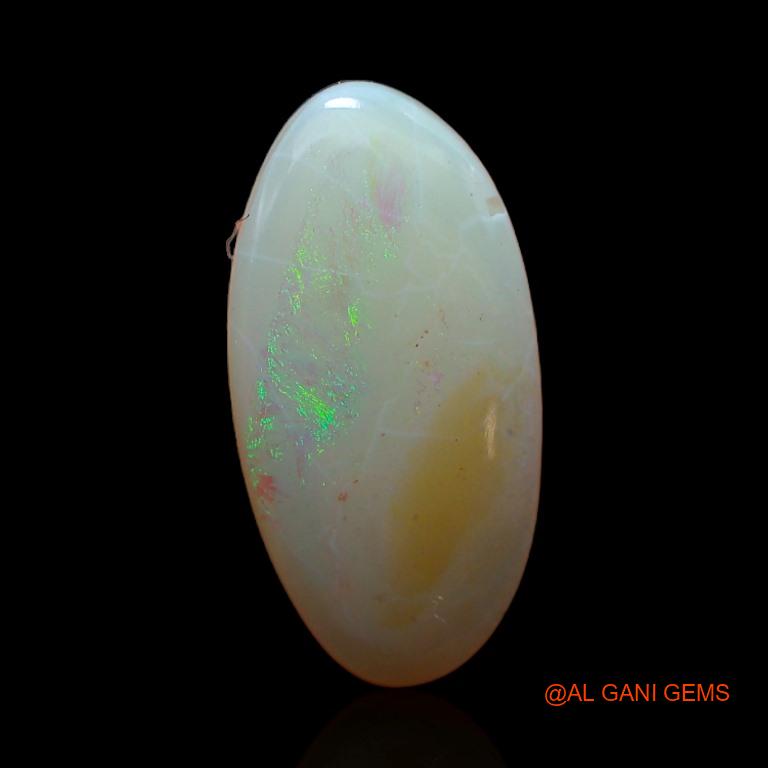 3.20 Cts Unheated Australian Fire Opal Loose Gemstone Fancy Cabochon Natural 17x8x3 mm A-448