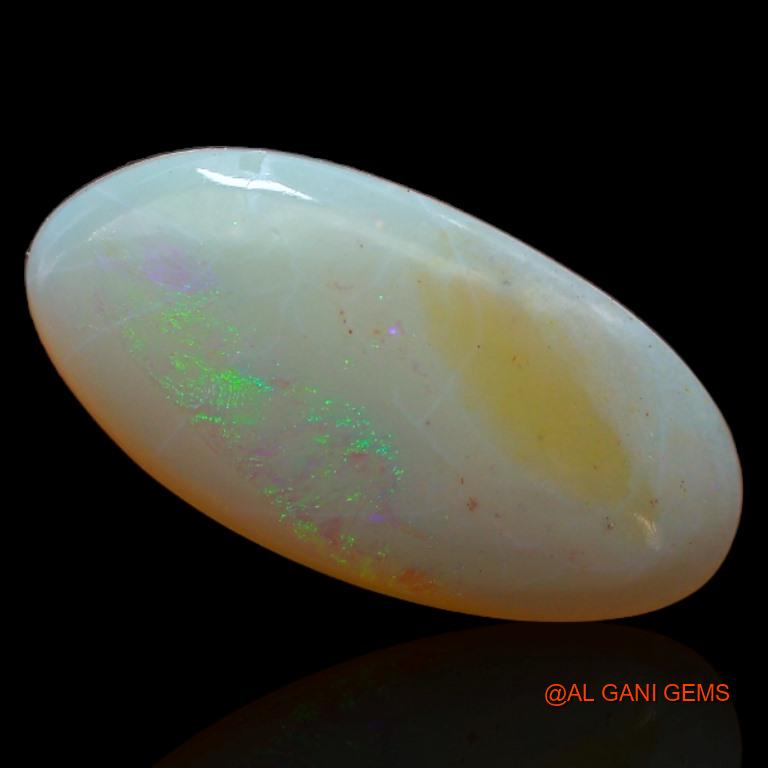 3.20 Cts Unheated Australian Fire Opal Loose Gemstone Fancy Cabochon Natural 17x8x3 mm A-448