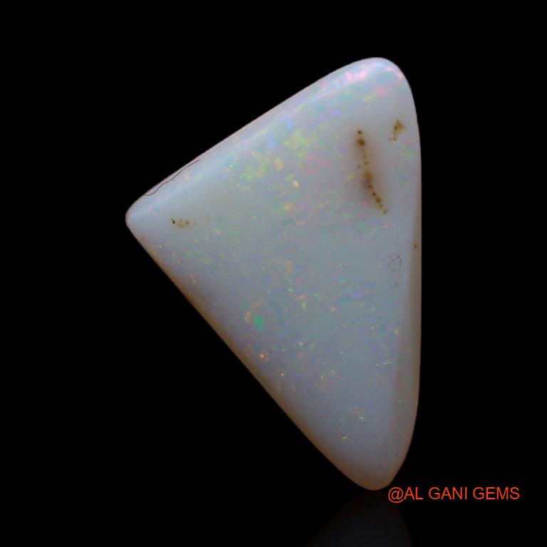Natural Fire Opal Gemstone 3.10 Cts Loose Trillion Cabochon From Australia 15x10x3 mm A-449